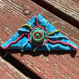 Colorful Beaded pin brooch